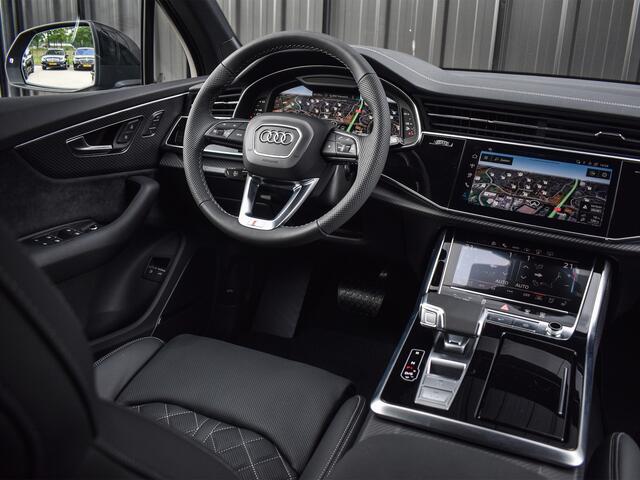 Audi Q7 60 TFSI e QUATTRO PRO LINE S COMPETITION | PANORAMADAK | LUCHTVERING | 4 WHEEL STEERING | HEAD UP | S-SEATS | OLED | 360 CAMERA | SOFT CLOSE | B&O SOUND | TREKHAAK| STOELVERWARMING EN KOELING | AMBIENT SFEERVERLICHTING | STUURVERWARMING