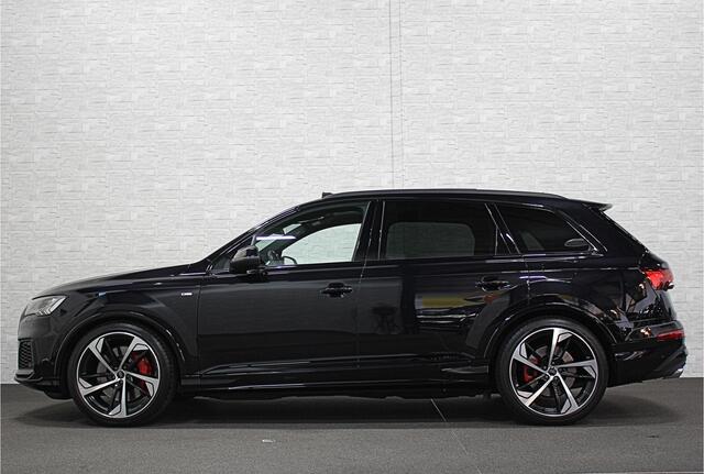 Audi Q7 55 TFSI e S-Line | Panorama | Leder | Luchtvering | LED-Matrix | Keyless-Go | Memory | Stoelverwarming V+A | Camera | Virtual-Cockpit | 3-Zone Clima | Draadloos Laden | Standkachel | Getint Glas |