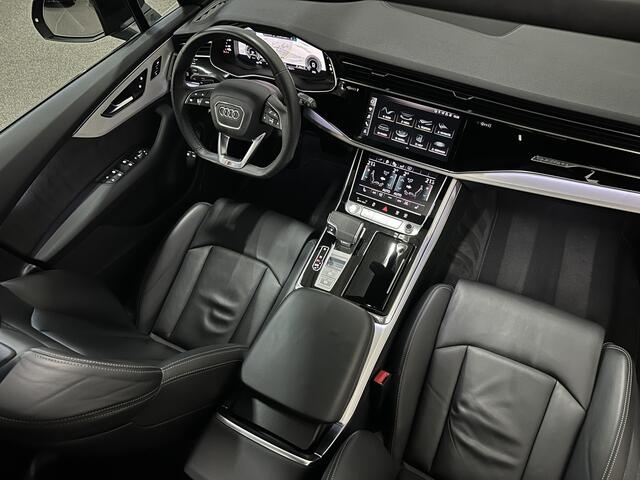 Audi Q7 55 TFSI e S-Line | Panorama | Leder | Luchtvering | LED-Matrix | Keyless-Go | Memory | Stoelverwarming V+A | Camera | Virtual-Cockpit | 3-Zone Clima | Draadloos Laden | Standkachel | Getint Glas |