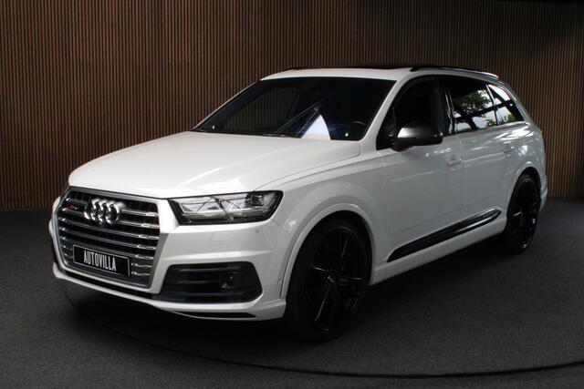 Audi Q7 4.0 TDI SQ7 quattro 7p Leer HUD Standkachel B&O 360° ACC Navi PDC Softclose Climate (4 zone) Alcantara hemel Lederen dashboard Luchtvering Climate Stoelverwarming v + a PDC B&O Rising Tweeter LM velgen
