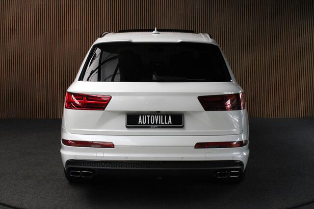 Audi Q7 4.0 TDI SQ7 quattro 7p Leer HUD Standkachel B&O 360° ACC Navi PDC Softclose Climate (4 zone) Alcantara hemel Lederen dashboard Luchtvering Climate Stoelverwarming v + a PDC B&O Rising Tweeter LM velgen