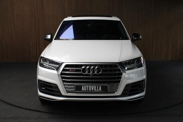 Audi Q7 4.0 TDI SQ7 quattro 7p Leer HUD Standkachel B&O 360° ACC Navi PDC Softclose Climate (4 zone) Alcantara hemel Lederen dashboard Luchtvering Climate Stoelverwarming v + a PDC B&O Rising Tweeter LM velgen