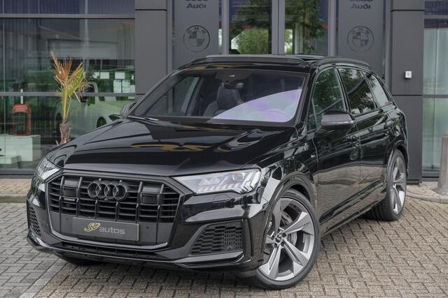 Audi Q7 55 TFSIe 380pk Quattro Panoramadak Luchtvering RS-Leder ACC BlackOptic VirtualCockpit Navi-High Matrix Keyless Camera 22''