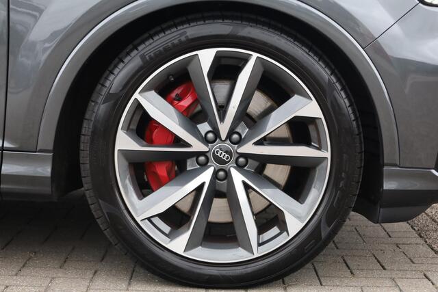 Audi Q7 55 TFSI e quattro Pro Line S 380PK / 280kW, Lederen bekleding, 21" LMV, honingraat, servo sluiting portieren, dodehoek sensor, achteruitrijcamera, parkeersensoren voor en achter, voorstoelen verwarmbaar, Bose Sound System, verstelbare achterbank, navigati