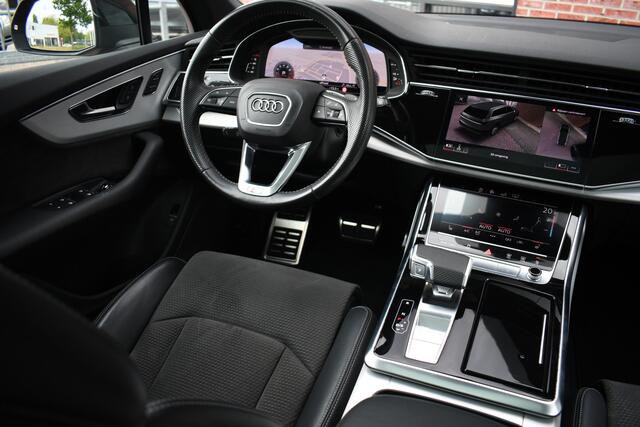 Audi Q7 55 TFSI quattro grijs-kenteken Pano 360-cam 21inch 4wielbest laser-LED