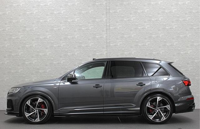 Audi Q7 60 462pk S Competition | Carbon Pack | 360 Camera | RS-Leder | ACC | Panorama | Laser-LED | Trekhaak | B&O Sound | 10-2023 | Nw.Pr; 133000,= | Keyless-Entry | Luchtvering | 22'' | Memory | Stoelverwarming V+A | Stuurverwarming | Stand Kachel | Zonwering |
