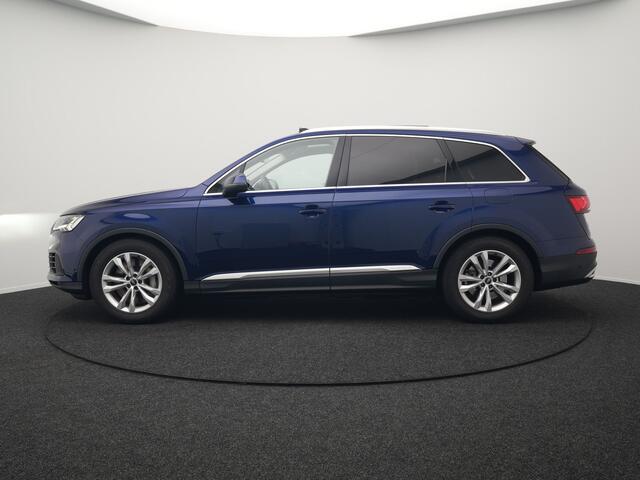 Audi Q7 55 TFSI e Quattro Pro Line Plug In Hybrid 381pk Dealer O.H PHEV | Luchtvering | Trekhaak Af Fabriek | Panodak | Adaptive Cruise | Matrix LED | Camera | Lederen Sportstoelen Memory & Ventilatie | Navigatie | Keyless | Virtual | DAB |