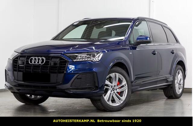 Audi Q7 50 TDI quattro S Line 286 PK Grijs Kenteken ACC Trekhaak Luchtvering Memory LED 20 Inch Black Pack