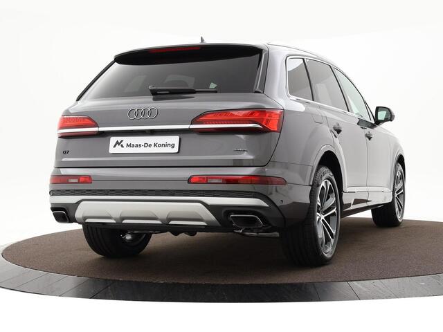 Audi Q7 Pro Line Advanced 55 TFSI e 394 PK · Assist. pakket parking plus + tour + city · Comfortsleutel · Trekhaak · Stoelverwarming voor + achter · Stoelmassage + ventilatie