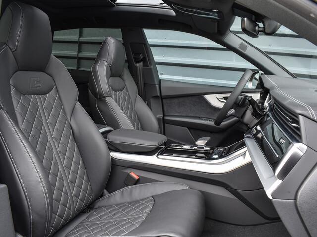 Audi Q8 55TFSI e QUATTRO PRO LINE S COMPETITION | S-SEATS | PANORAMADAK | 4 WIEL BESTURING | B&O SOUND | HEAD-UP | LUCHTVERING | DAB+ | SOFT-CLOSE | KEYLESS GO | ADAPTIVE CRUISE | 360 CAMERA | AMBIANCE INTERIEUR | TREKHAAK | BLACK-OPTIC