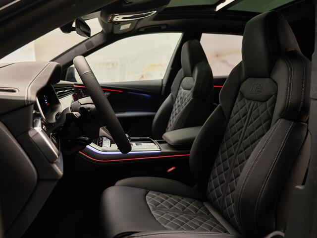 Audi Q8 60 TFSI e Quattro Pro Line S Competition, pano, B&O adv., 4W-best, OLED, S sportstoelen, nachtz., massage, HUD, tr.haak, keyless, 23", NP176k
