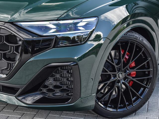 Audi Q8 60 TFSI e quattro Pro Line S Competition | PANORAMADAK | 4 WIEL BESTURING | ALCANTARE HEMEL | AMBIANCE VERLICHTING | MASSAGE STOELEN | STOEL VENTILATIE EN VERWARMING | HEAD UP | 360 CAMERA | ELEKTR. TREKHAAK | SOFT CLOSE | LEDEREN DASHBOARD | GOODWOOD GRE