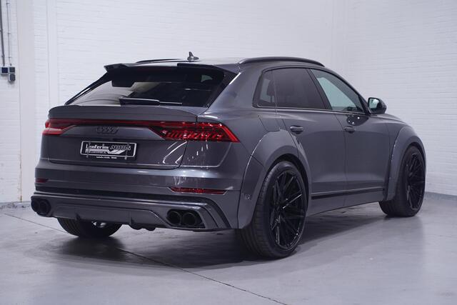 Audi Q8 55 TFSI quattro Prior bodykit en tuning 430PK pano digi-cockpit Vossen 23"lmv head-up keyless entry en start Matrix verlichting 4-zone clima ACC black-line B&O 360 Camera Led-verlichting lane-assist