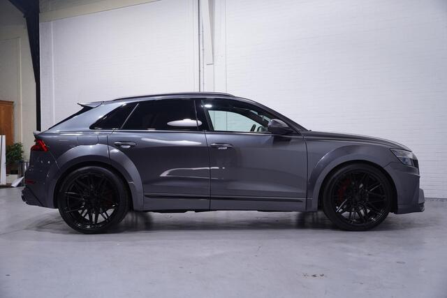 Audi Q8 55 TFSI quattro Prior bodykit en tuning 430PK pano digi-cockpit Vossen 23"lmv head-up keyless entry en start Matrix verlichting 4-zone clima ACC black-line B&O 360 Camera Led-verlichting lane-assist