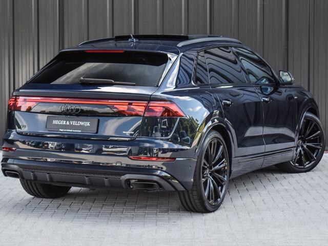 Audi Q8 60 TFSI e QUATTRO PRO LINE S COMPETITION | EXCLUSIVE INTERIEUR | MEMORY SEATS | BANG&OLUFSEN | HEAD-UP | PANORAMADAK | 360 CAMERA | CARBON INLEG | SOFT-CLOSE | TREKHAAK | AMBIANCE INTERIEUR | ADAPTIVE CRUISE |