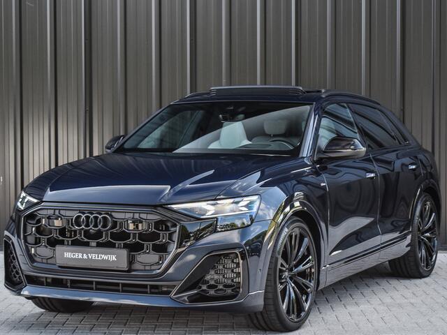 Audi Q8 60 TFSI e QUATTRO PRO LINE S COMPETITION | EXCLUSIVE INTERIEUR | MEMORY SEATS | BANG&OLUFSEN | HEAD-UP | PANORAMADAK | 360 CAMERA | CARBON INLEG | SOFT-CLOSE | TREKHAAK | AMBIANCE INTERIEUR | ADAPTIVE CRUISE |