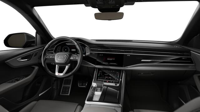Audi Q8 55 TFSI e 394 Tiptronic Pro Line S Automaat | Vierwielbesturing | Sportstoelen plus voorin | Glazen panoramadak | Optiekpakket zwart plus | Privacy glas (donker getint) | Bang & Olufsen Premium 3D