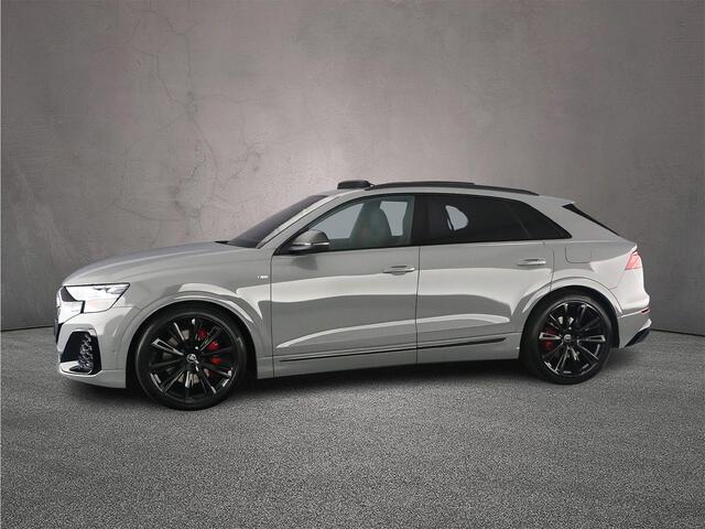 Audi Q8 60 TFSI e Pro Line S Comp. | B&O Adv. | Head up | Pano | Carbon | Trekhaak | Adv. onderstel | 4-Wiel besturing | HD-Matrix | Nardo | S-Stoelen | Alcantara | 23 inch |