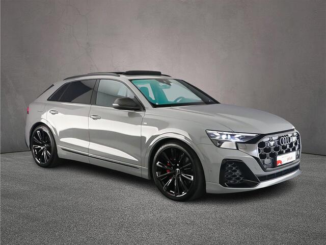 Audi Q8 60 TFSI e Pro Line S Comp. | B&O Adv. | Head up | Pano | Carbon | Trekhaak | Adv. onderstel | 4-Wiel besturing | HD-Matrix | Nardo | S-Stoelen | Alcantara | 23 inch |