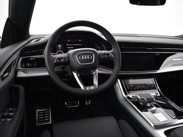 Audi Q8 55 TFSI e quattro Pro Line S 394 PK · B&O Premium 3D · Glazen panoramadak · Trekhaak elek. wegklapbaar · Sportstoelen plus voorin