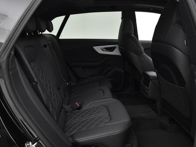 Audi Q8 55 TFSI e quattro Pro Line S 394 PK · B&O Premium 3D · Glazen panoramadak · Trekhaak elek. wegklapbaar · Sportstoelen plus voorin