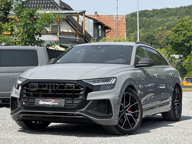 Audi Q8 55TFSI 340PK Quattro 4W-best Indiv-Nardo RS-Zetels Softclose Lucht Tr-Haak VOL!