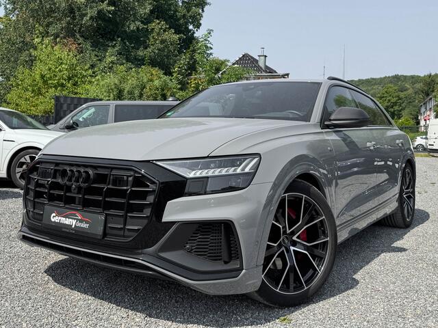 Audi Q8 55TFSI 340PK Quattro 4W-best Indiv-Nardo RS-Zetels Softclose Lucht Tr-Haak VOL!