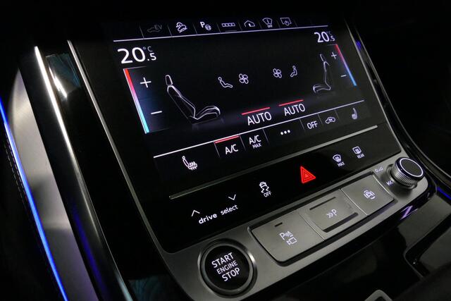 Audi Q8 55 TFSI e quattro Pro Line S / RSQ8 Diffuser / RSQ8 Grill / Maxton Design Bodykit V.2 / Panoramadak / RS Sportstoelen / Elektr. verstelbare voorstoelen + memory / Sport Luchtvering / Matrix LED / Ambienteverlichting plus / Apple Carplay - Android Auto / B