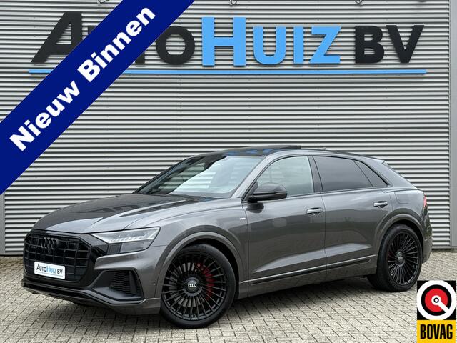 Audi Q8 60 TFSI e 467 PK Quattro Pro Line S-Line Competition Panoramadak S-Line Sportstoelen Plus Trekhaak Stuurverwarming Stoelverkoeling ACC Audi Exclusive Individueel-lak Rotor Grau!
