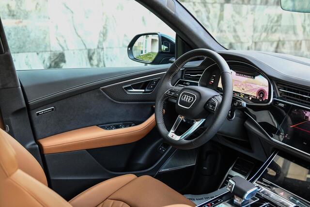 Audi Q8 60 TFSI e quattro Pro Line S Competition Audi Exclusive Cognac|B&O Advanced|4W-sturing|Massage|Trekhaak|Carbon|