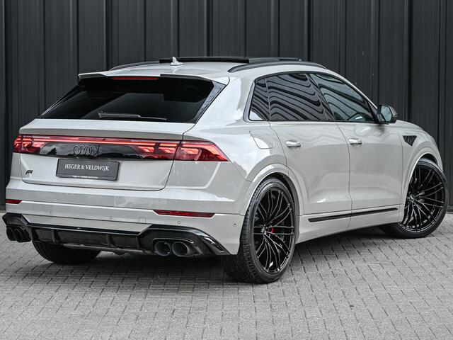 Audi Q8 60 TFSI e QUATTRO ABT AERO COMPETITION | CARBON | B&O SOUND SYSTEM | STOELMASSAGE | HEAD-UP | 4 WIEL BESTURING | ALCANTARA HEMEL | OLED ACHTERLICHTEN | PANORAMADAK | STOELVERWARMING EN -VERKOELING | 360 CAMERA | EL. TREKHAAK