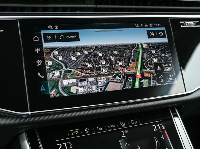 Audi Q8 60 TFSI e QUATTRO ABT AERO COMPETITION | CARBON | B&O SOUND SYSTEM | STOELMASSAGE | HEAD-UP | 4 WIEL BESTURING | ALCANTARA HEMEL | OLED ACHTERLICHTEN | PANORAMADAK | STOELVERWARMING EN -VERKOELING | 360 CAMERA | EL. TREKHAAK