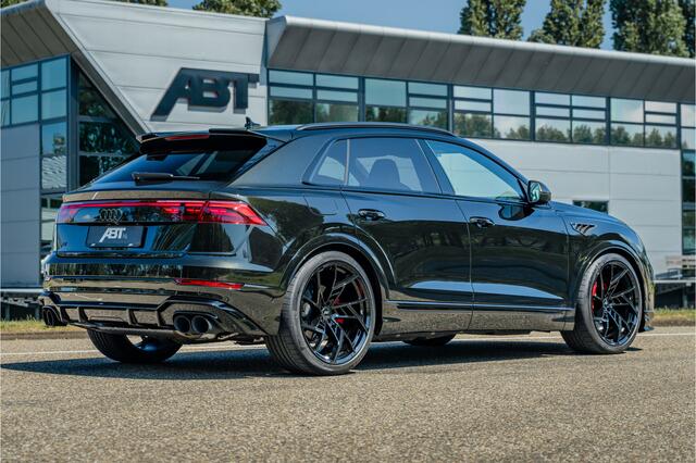 Audi Q8 60 TFSI e 557pk quattro ABT Aero Competition | Audi exclusive Dark Olive Green | Advanced onderstel | Panoramadak | S sportstoelen | B&O | Keyless | Uitgebreid leder pakket | Alcantara hemel | Carbon spiegels | Carbon interieur | ABT Power S | ABT IR23 v