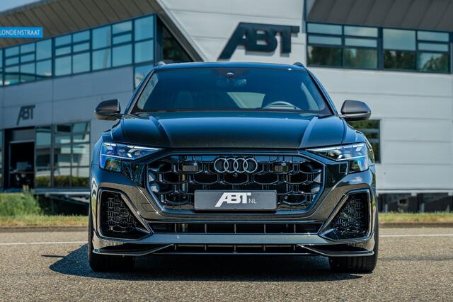 Audi Q8 60 TFSI e 557pk quattro ABT Aero Competition | Audi exclusive Dark Olive Green | Advanced onderstel | Panoramadak | S sportstoelen | B&O | Keyless | Uitgebreid leder pakket | Alcantara hemel | Carbon spiegels | Carbon interieur | ABT Power S | ABT IR23 v