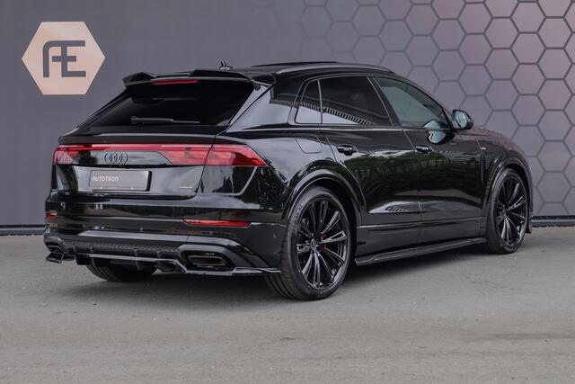 Audi Q8 60 TFSI e quattro Pro Line S Competition 490 PK| ACHTERAS BESTURING | RS-ZETELS MET STOELVERWARMING & VERKOELING | MASSAGE | ADAPTIVE | TREKHAAK | SFEERVERLICHTING | RED STITCHING |
