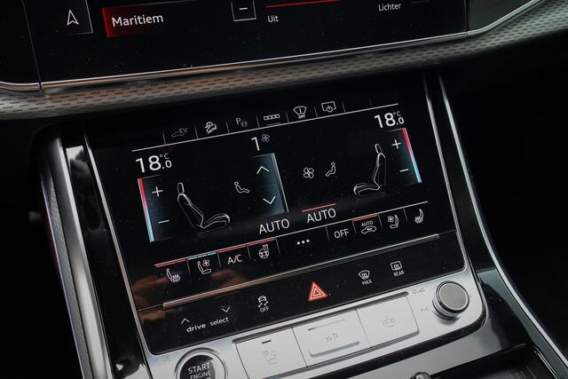 Audi Q8 60 TFSI e quattro Pro Line S Competition 490 PK| ACHTERAS BESTURING | RS-ZETELS MET STOELVERWARMING & VERKOELING | MASSAGE | ADAPTIVE | TREKHAAK | SFEERVERLICHTING | RED STITCHING |