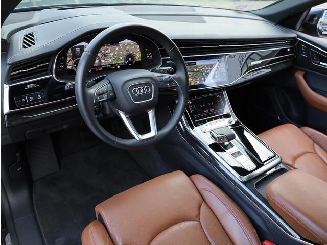 Audi Q8 55 TFSI e quattro S-Line 380PK | Pano | Leer | B&O | 360° | Nightvision | Head-up | Memory | Stoel Ventilatie |