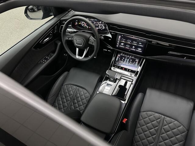 Audi Q8 60e 462pk Competition Plus | RS Seats | ACC | Panodak | 360 Camera | Nachtzicht | Softclose | 64700,= EX BTW | Headup | 2x Memory | Bank & Stuurverwarming | 22"| Trekhaak | Carplay | Standverwaming | Matrix Led | Lane & Side assist | Isolatieglas | Bovag 