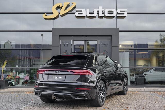 Audi Q8 55 TFSI 340pk S-line Panoramadak RS-stoelen Luchtvering 4-Wielsturing Bang&Olufsen Trekhaak Matrix led NLauto