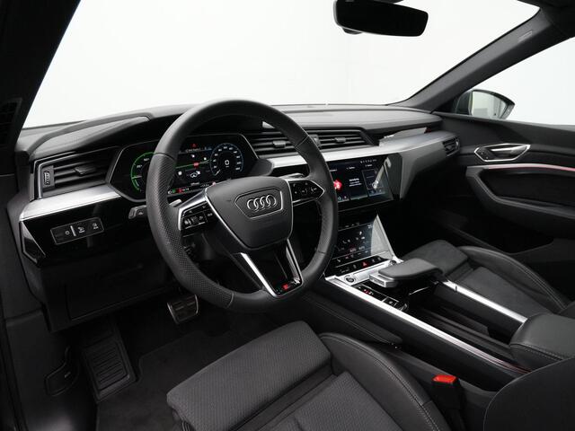Audi Q8 e-tron 55 quattro Pro Line S 115 kWh 408 pk / S-Line | Panoramadak | Geheugenstoel | Matrix LED | Leder/alcantara | Achteruitrijcamera