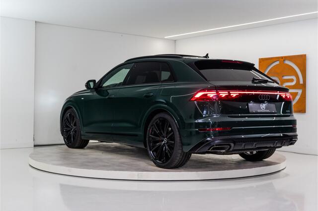 Audi Q8 60 TFSI E Quattro S-Edition Competition 490PK | Goodwood Green | 3D B&O | Pano | VOL! 5 JAAR FABR. GARANTIE