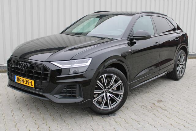 Audi Q8 55 TFSI e quattro Pro Line S | Incl. 12 maanden garantie | Rijklaar | Adaptieve cruise control | Stoel/stuurverwarming | Luchtvering | Uitklapbare trekhaak | Apple carplay/Android auto | 360° camera |