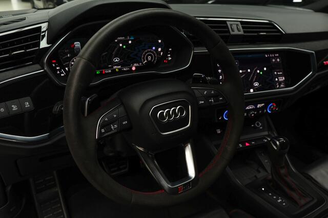 Audi RS Q3 RSQ3 Sportback TFSI 360° Panorama ACC Sonos Memory Leer Navi Sonos Climate voor en achter PDC 21" LM velgen Fabrieksgarantie t/m 2029!