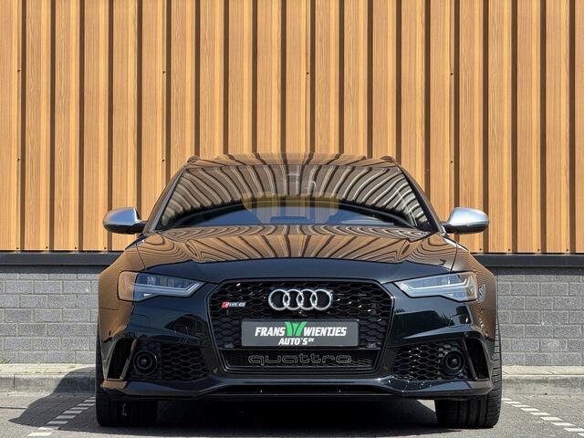 Audi RS6 A6 Avant 4.0 TFSI quattro performance Pro Line Plus | 605 PK! | Keramische Remmen | Panoramadak | Leder | Apple Carplay | Android Auto | Adaptieve Cruise Control | Dodehoek Sensor | Lane Assist | Bose | 360° Graden Camera |