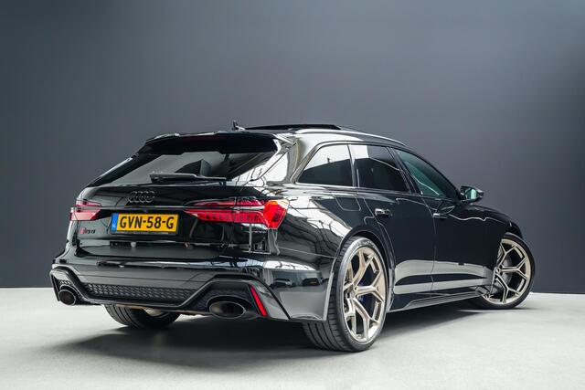 Audi RS6 Avant 600pk TFSI quattro |B&O Advanced|dynamic plus pakket|carbon pakket|luchtvering|keramisch|panoramadak|dynamic steering|HUD|BLIS|stoelventilatie|matrix LED|