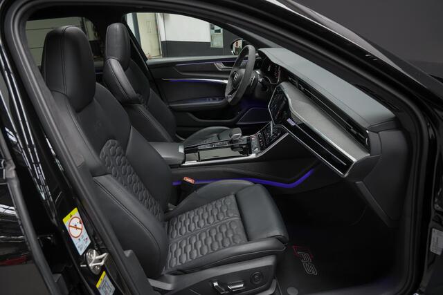 Audi RS6 Avant 600pk TFSI quattro |B&O Advanced|dynamic plus pakket|carbon pakket|luchtvering|keramisch|panoramadak|dynamic steering|HUD|BLIS|stoelventilatie|matrix LED|
