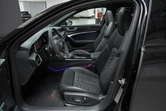 Audi RS6 Avant 600pk TFSI quattro |B&O Advanced|dynamic plus pakket|carbon pakket|luchtvering|keramisch|panoramadak|dynamic steering|HUD|BLIS|stoelventilatie|matrix LED|