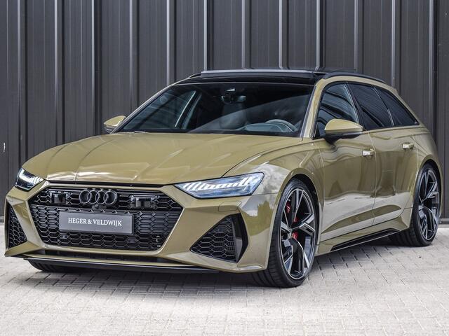 Audi RS6 A6 Avant TFSI QUATTRO | DYNAMIC PACK | B&O SOUND | RS-SPORTUITLAAT | DESIGN PACK | PANORAMADAK | HEAD-UP | SPORT-DIFFERENTIEEL | MATRIX-LED + LASER | AUDI EXCLUSIVE LAK | RS-SPORTSTOELEN + VENTILATIE | COMFORT AIRCO 4 ZONE | 4-WHEEL STEERING | ASSISTENT T