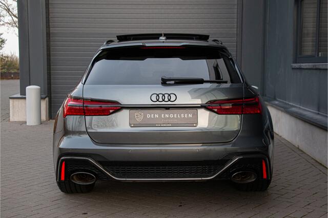 Audi RS6 Avant V8 600PK | Keramische | ACC | 360 Cam | Head up | B&O + | Stoelventilatie | Lane & Side Assist | Dynamic+ 305km/h| Laser | Achterasbesturing | Laser | Memory | Garagedeuropener | Apple & Android Carplay | Sportuitlaat | Ambiance | Carbon | N.P ¤266.