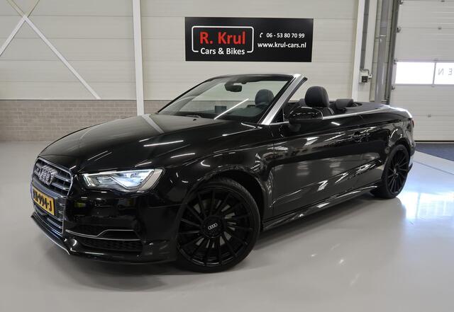 Audi S3 Cabriolet 2.0 TFSI S3 quattro Zwart Leer Navigatie 19 inch Boekjes/facturen aanwezig Camera Adaptieve Cruisecontrol B&O DriveSelect Magnetic Ride Sportstoelen Nette auto! cabrio